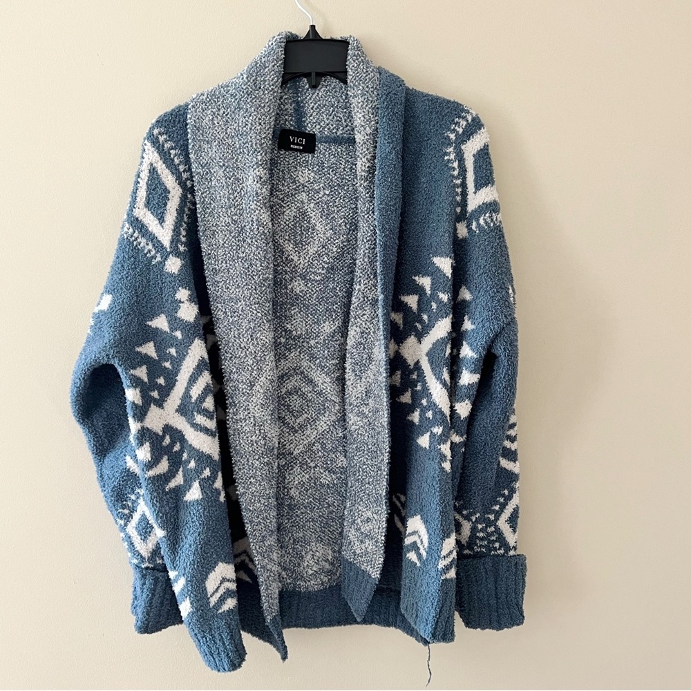 VICI Aztec Printed Cozy Cardigan